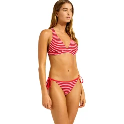 Seafolly - Women's Mesh Effect Multi Fit Longline Tri - Bikini-Top