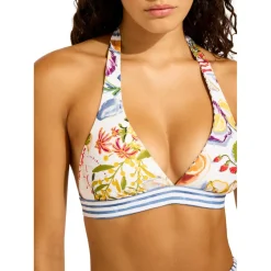 Seafolly - Women's Riviera Coast Reversible Multifit Tri - Bikini-Top White