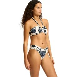 Seafolly - Women's Rococo Twist Band Mini Hipster - Bikini-Bottom Black