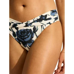 Seafolly - Women's Rococo Twist Band Mini Hipster - Bikini-Bottom Black