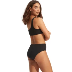 Seafolly - Women's Sea Dive Wide Side Retro - Bikini-Bottom