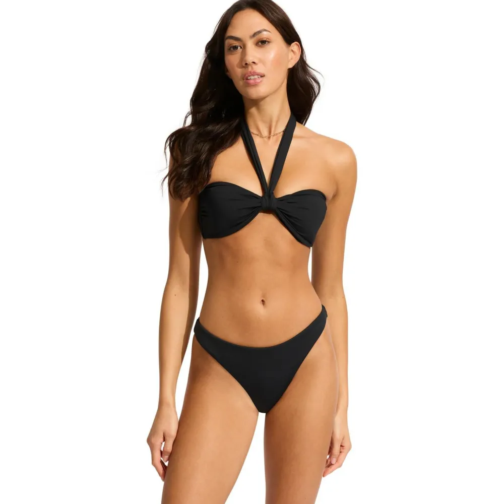 Seafolly - Women's Collective Sash Tie Front Bandeau - Bikini-Top New