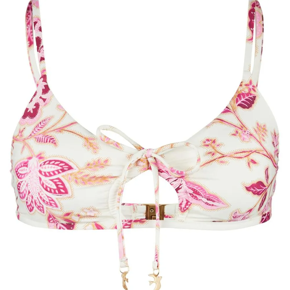 Seafolly - Women's Silkroad Drawstring Keyhole Bralette - Bikini-Top Online