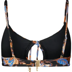 Seafolly - Women's Silkroad Drawstring Keyhole Bralette - Bikini-Top Online