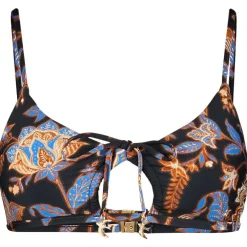 Seafolly - Women's Silkroad Drawstring Keyhole Bralette - Bikini-Top Online