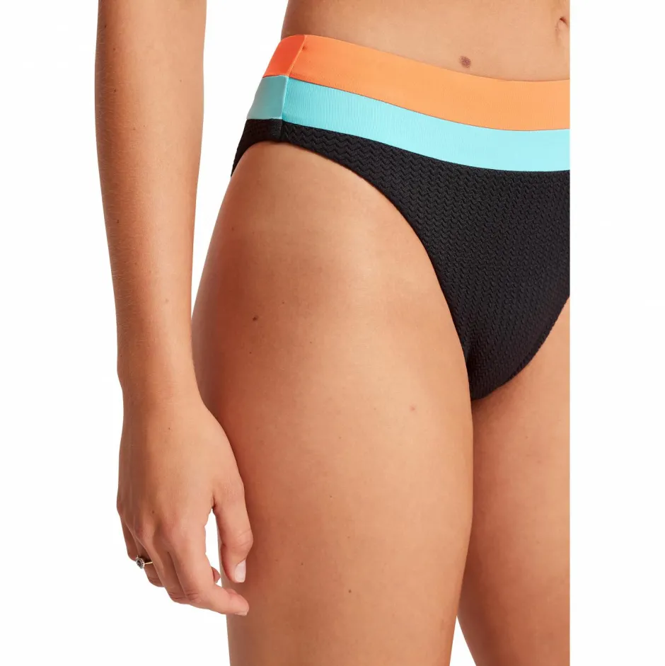 Seafolly - Women's Slice of Splice Spliced High Rise - Bikini-Bottom