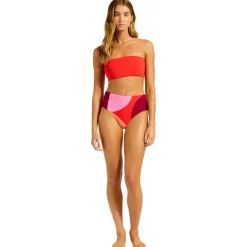 Seafolly - Women's Sorrento Reversible Tube Top - Bikini-Top