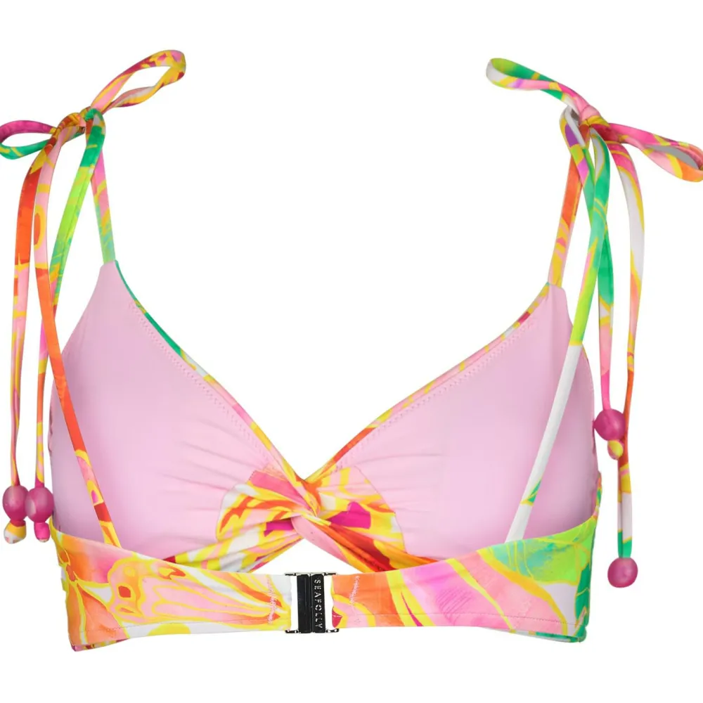 Seafolly - Women's Wonderland TwistedFront Bralette - Bikini-Top Fuchsia Rose Hot