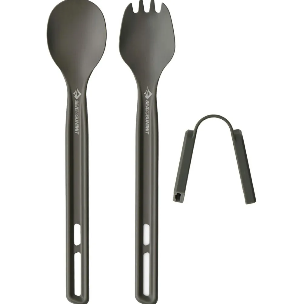 Sea to Summit - Frontier Ultralight Cutlery Set Long - Besteck-Set Aluminium Hard Anodised Grey Online