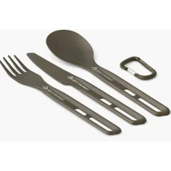 Sea to Summit - Frontier Ultralight Cutlery Set - Besteck-Set Aluminium Hard Anodised Grey Discount