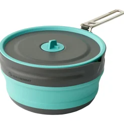 Sea to Summit Trekkingausrüstung|Outdoor-Küche-- Frontier Ultralight Collapsible Pouring Pot - Topf Aqua Sea Blue