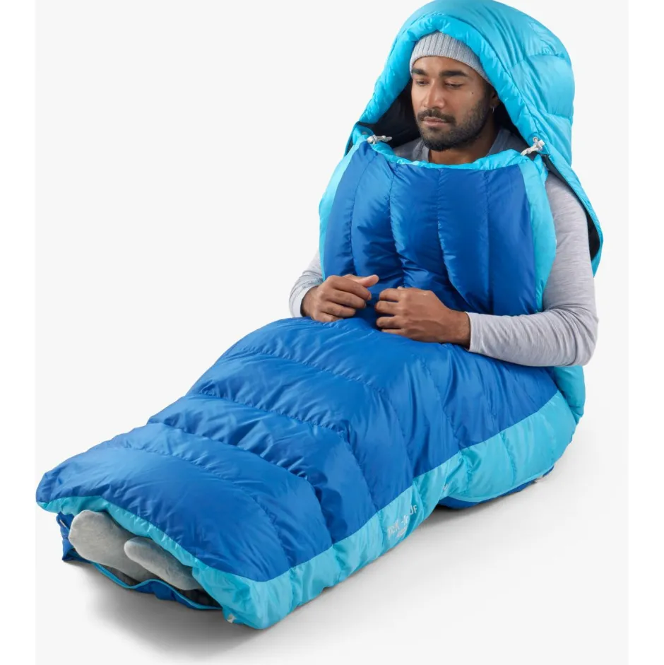 Sea to Summit Daunenschlafsäcke-- Trek -1°C Down Sleeping Bag - Daunenschlafsack Snorkel Blue