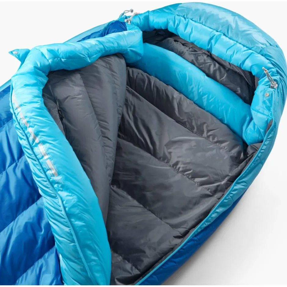 Sea to Summit Daunenschlafsäcke-- Trek -1°C Down Sleeping Bag - Daunenschlafsack Snorkel Blue