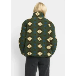 Selfhood Freizeitjacken|Jacken-- Women's Printed Teddy - Fleecejacke Green
