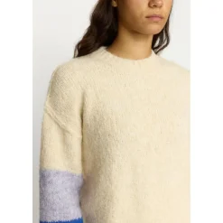 Selfhood Pullover & Hoodies|Alltagsbekleidung-- Women's Striped Mohair Sweater - Pullover