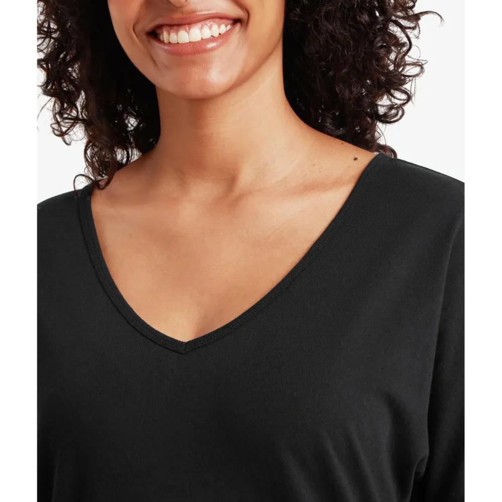 - Woen' Jutnu V-Neck Tee - T-hirt < Sherpa