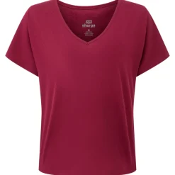 - Woen' Jutnu V-Neck Tee - T-hirt < Sherpa