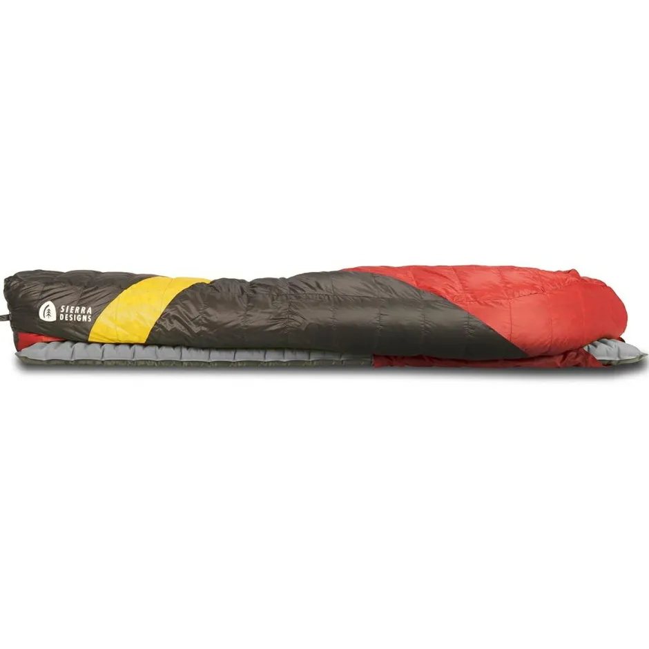 Sierra Designs Daunenschlafsäcke-- Cloud 20 / 800 DriDown - Daunenschlafsack Red / Yellow / Peat