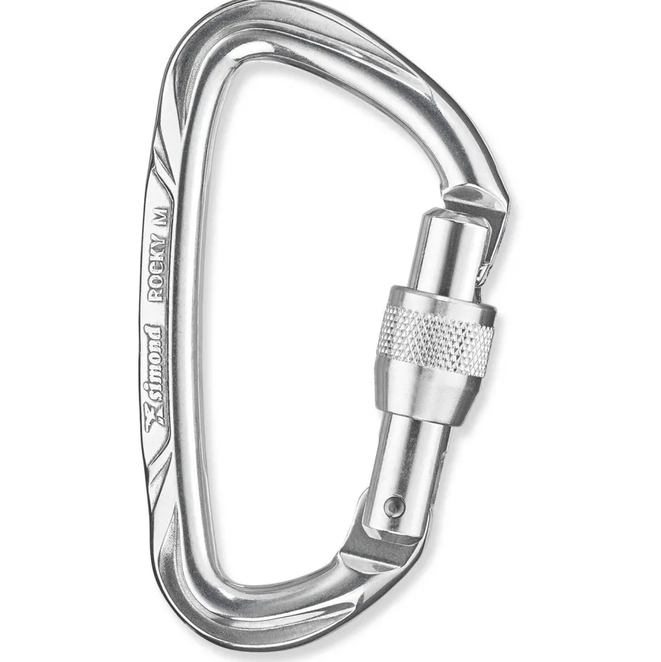 Simond Karabiner & Express-Sets-- Carabiner Rocky Screw - Schraubkarabiner Grey