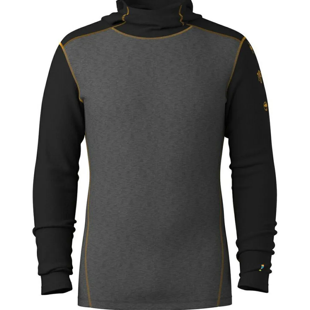Smartwool - Classic Thermal Merino Base Layer Hoodie - Merinounterwäsche Charcoal / Honey Gold Online