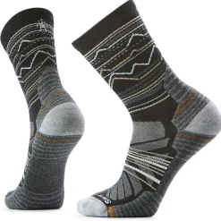 - Hike Light Cushion Mountain Range Pattern Crew - Wandersocken < Smartwool Hot