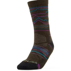 - Hike Light Cushion Mountain Range Pattern Crew - Wandersocken < Smartwool Hot