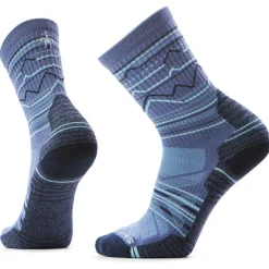 - Hike Light Cushion Mountain Range Pattern Crew - Wandersocken < Smartwool Hot