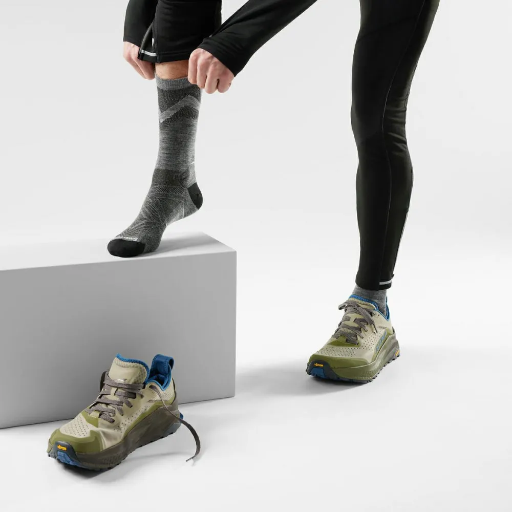Smartwool - Performance Run Zero Cushion Mid Crew Pattern - Laufsocken Sale
