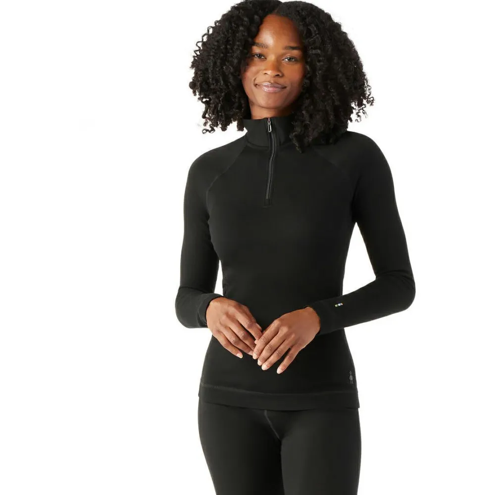 - Woen' Caic Thera erino B 1/4 Zip Boxed - erinounterwäche < Smartwool Online