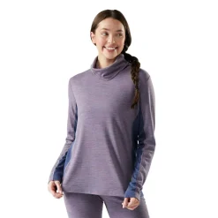 - Woen' Caic Thera erino ock Neck - erinoongeeve < Smartwool