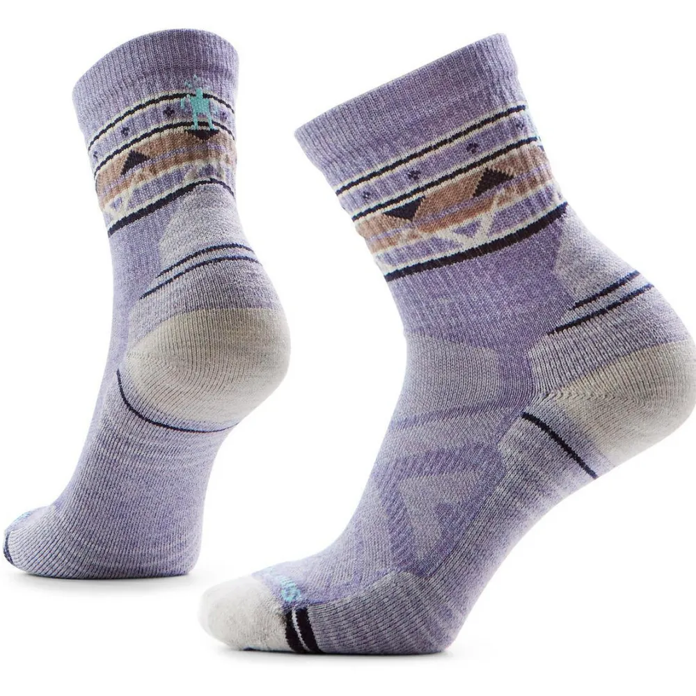 Smartwool - Women's Hike LT Cushion Zig Zag Valley Mid Crew - Wandersocken New