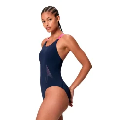 - Women's Solid Boom Leaderback One Piece - Badeanzug < Speedo Best