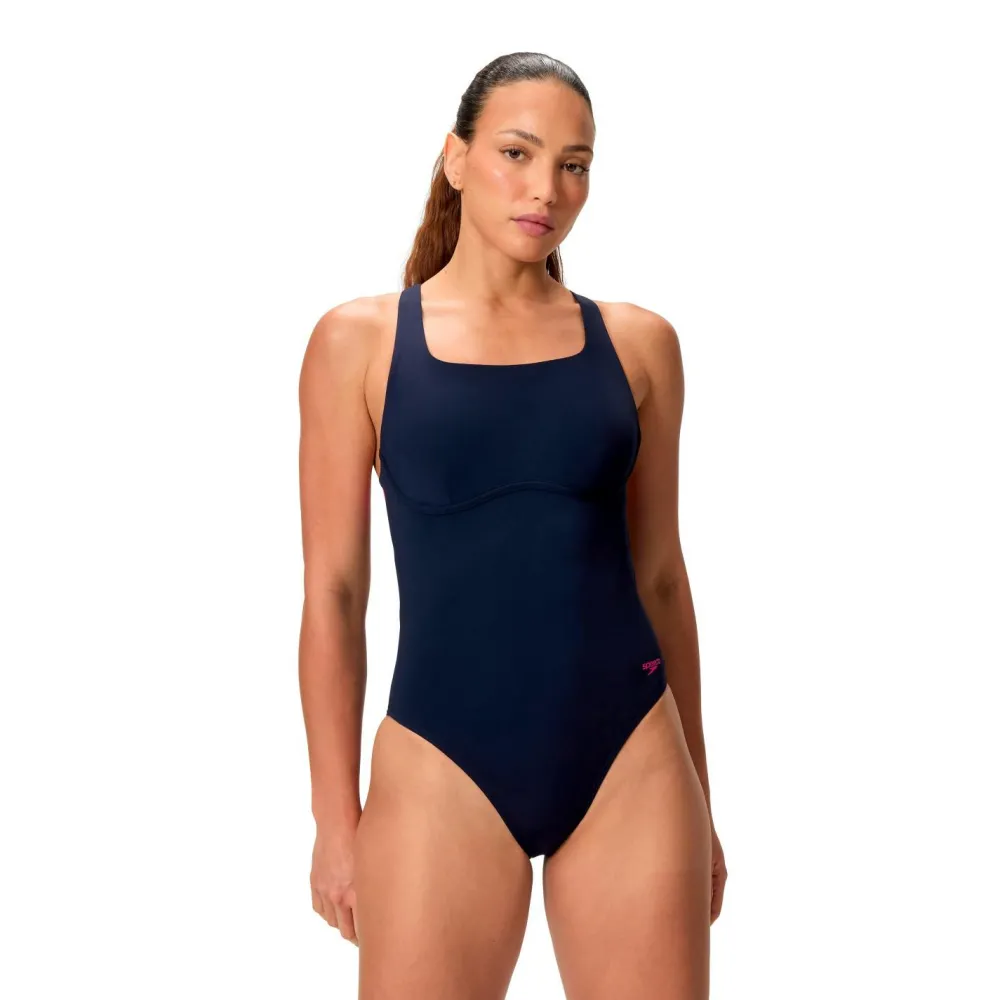 - Women's Solid Flex Band One Piece - Badeanzug < Speedo New