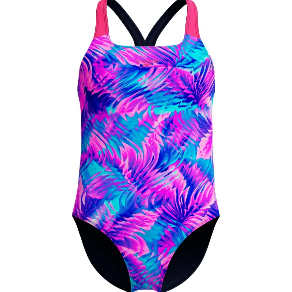Speedo - Kid's Digital Allover Powerback - Badeanzug