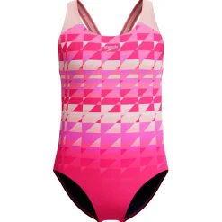 Speedo - Kid's Digital Placement Spliceashback - Badeanzug Margarita Pink / Glassy Pink Hot