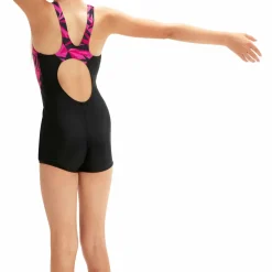 Speedo - Kid's Hyperboom Splice Legsuit - Badeanzug Black Peach Clearance