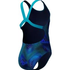 Speedo - Kid's Print Leaderback One Piece - Badeanzug
