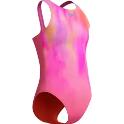 Speedo - Kid's Print Pulseback One Piece - Badeanzug Pink Lemonade/Neon Violet Best