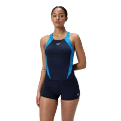 Speedo - Women's Hyperboom Splice Tankini Set - Tankini Peacoat / Pale Clover Best