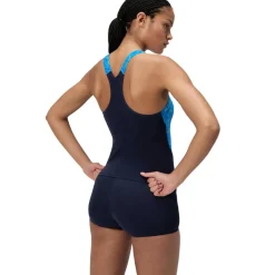 Speedo - Women's Hyperboom Splice Tankini Set - Tankini Peacoat / Pale Clover Best