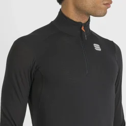 Sportful Unterwäsche-- Thermodynamic Mid Zipped Tee Long Sleeve - Kunstfaserunterwäsche Black