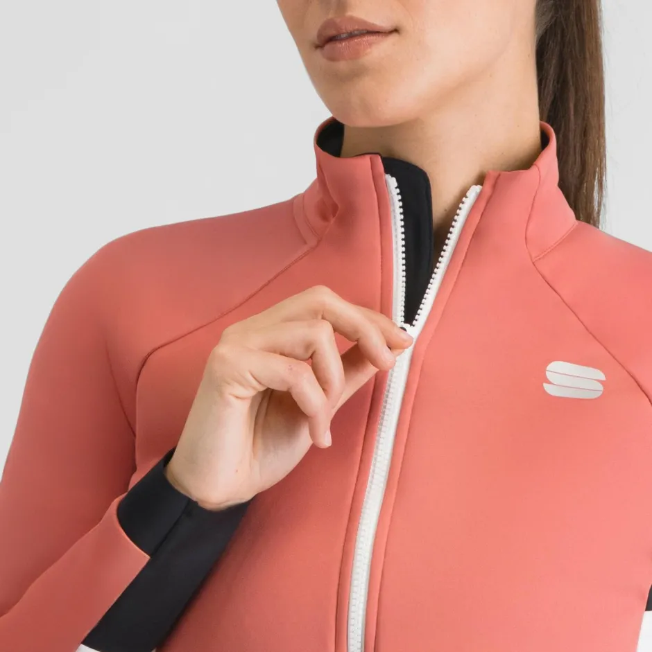 Sportful Jacken-- Women's Apex Jacket - Langlaufjacke Dusty Red / White / Black