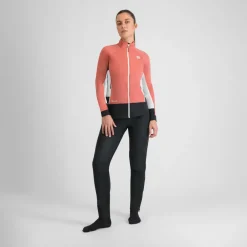 Sportful Jacken-- Women's Apex Jacket - Langlaufjacke Dusty Red / White / Black