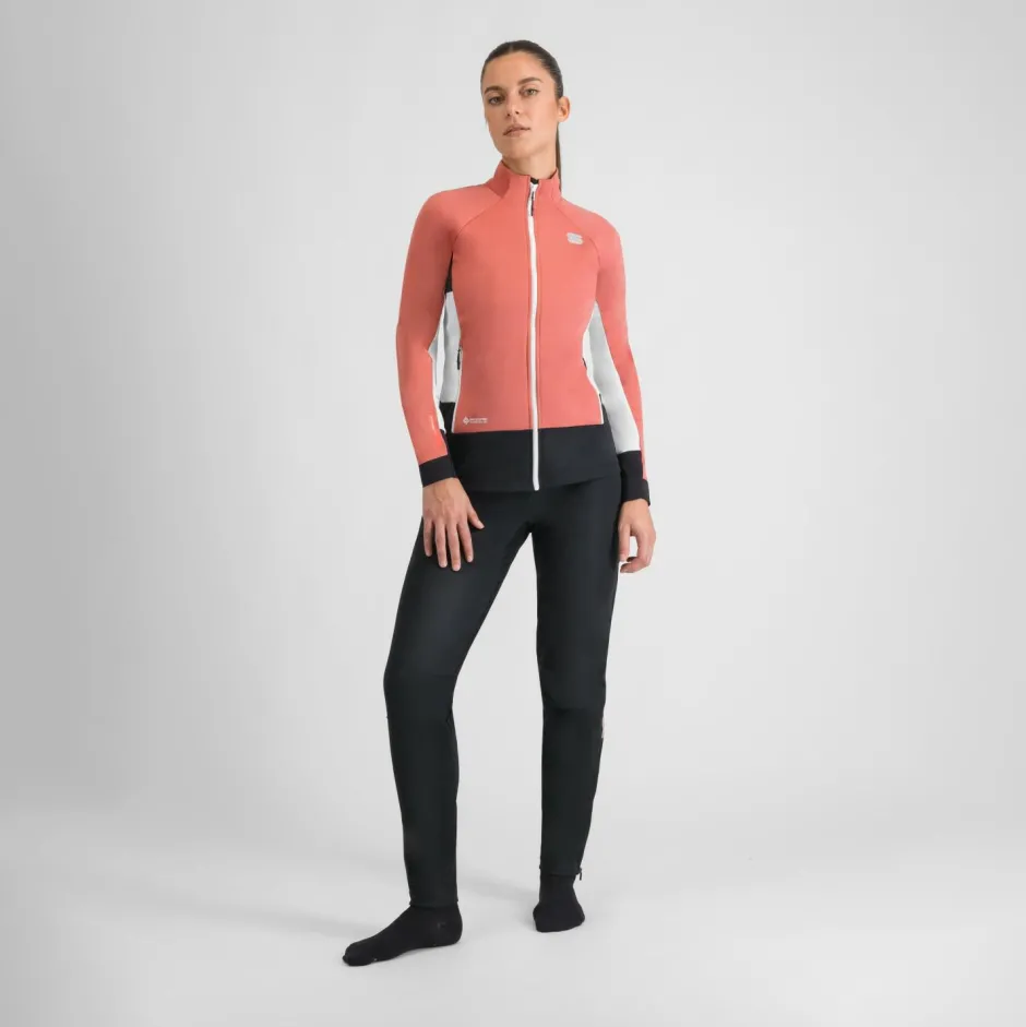 Sportful Jacken-- Women's Apex Jacket - Langlaufjacke Dusty Red / White / Black