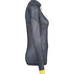 Sportful Shirts, Hemden & Longsleeves|Jacken-- Women's Doro Race Jersey - Langlaufjacke Dark Gray / Yellow