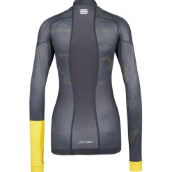 Sportful Shirts, Hemden & Longsleeves|Jacken-- Women's Doro Race Jersey - Langlaufjacke Dark Gray / Yellow