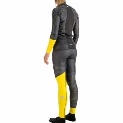Sportful Shirts, Hemden & Longsleeves|Jacken-- Women's Doro Race Jersey - Langlaufjacke Dark Gray / Yellow