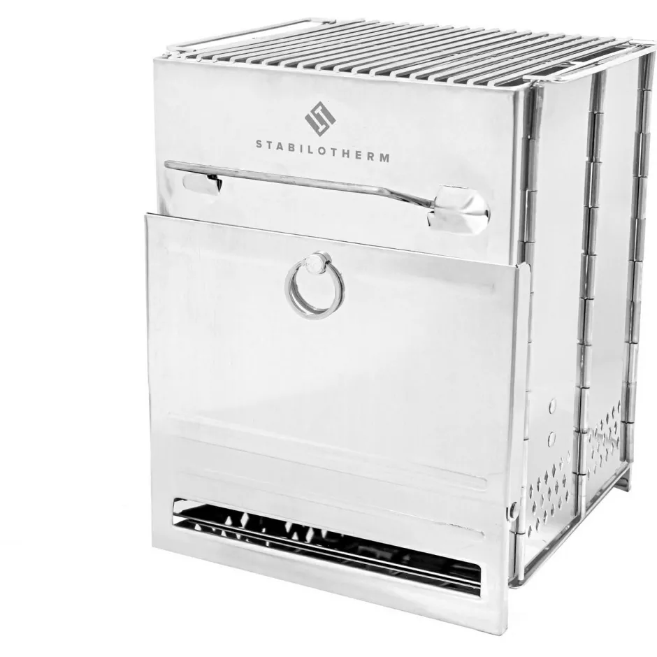 Stabilotherm Outdoor-Küche|Campingkocher-- Wood Stove Tower 2 - Trockenbrennstoffkocher Stainless Steel