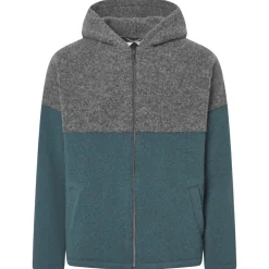 STAPF - Milo - Zip-Hoodie Steinkohle / Petrol Online