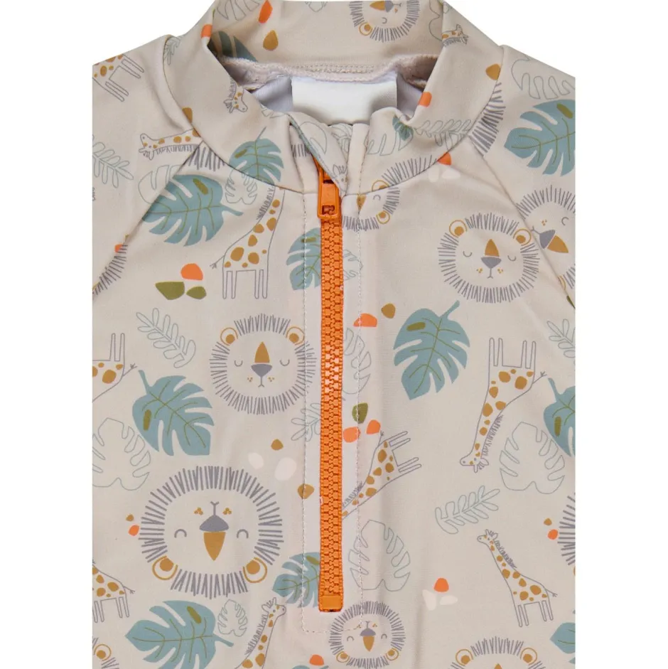 Sterntaler Bademode-- Kid's Badeshirt Langarm Safari - Lycra Beige